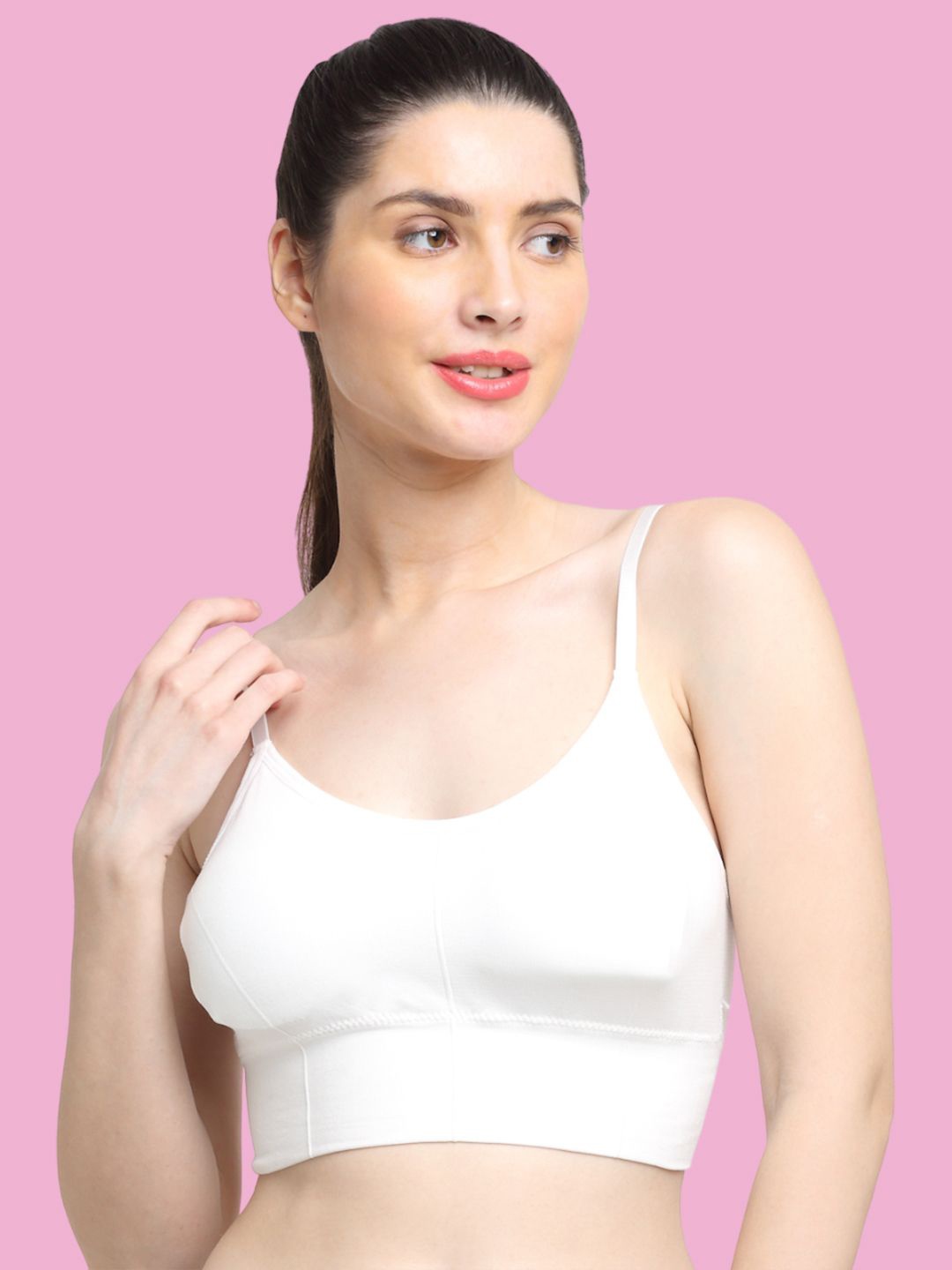 

Friskers Full Coverage Lightly Padded Cotton Everyday bra, White