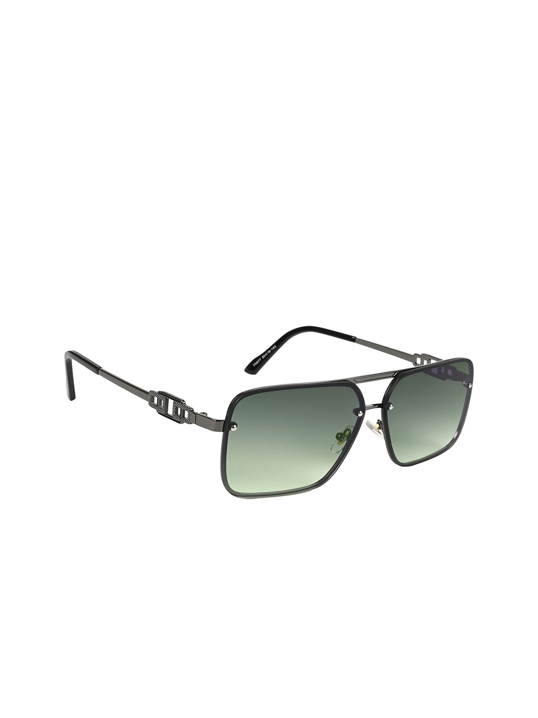 

Mast & Harbour Unisex UV Protected Rectangle Sunglass ES_94038-93-MH-YH077-GRGY-GNBK-RTWF, Green