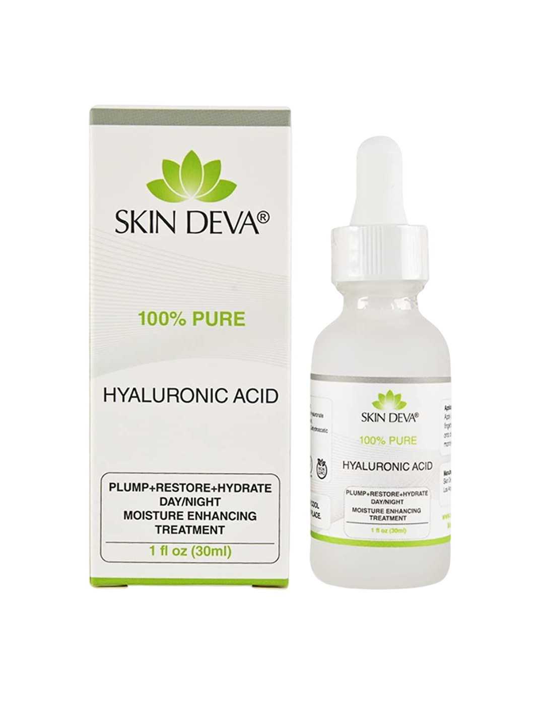 

SKIN DEVA Hyaluronic Acid Serum- 30ml, Transparent