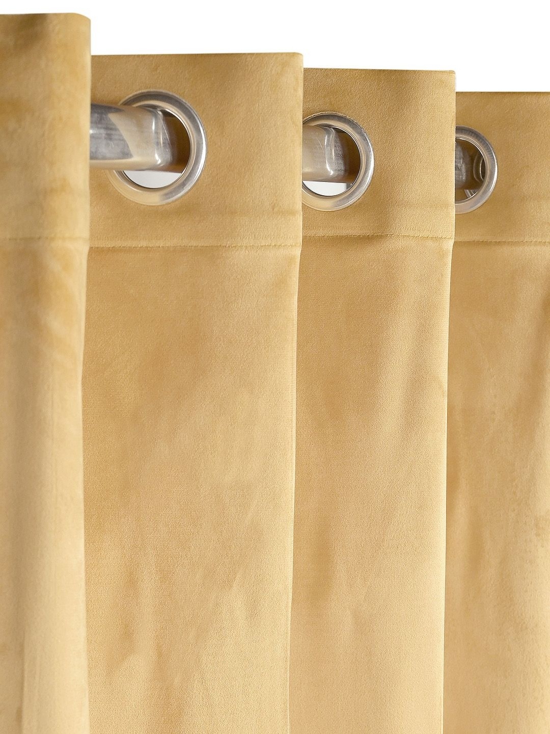 

Saral Home Gold-Toned Black Out Window Curtain