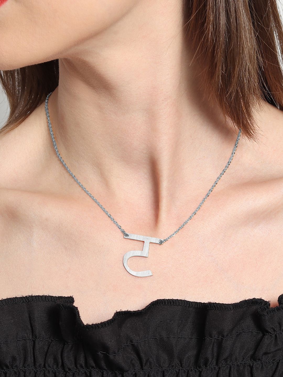 

DressBerry Quirky Pendants with Chains, Silver