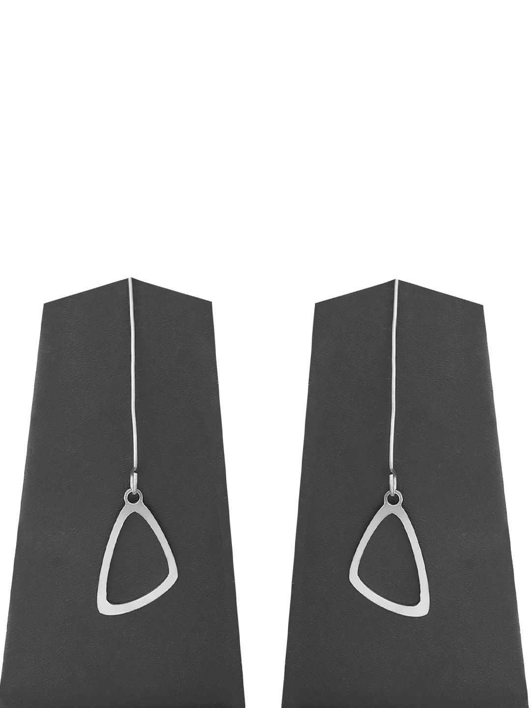 

Goldnera Geometric Drop Earrings, Silver