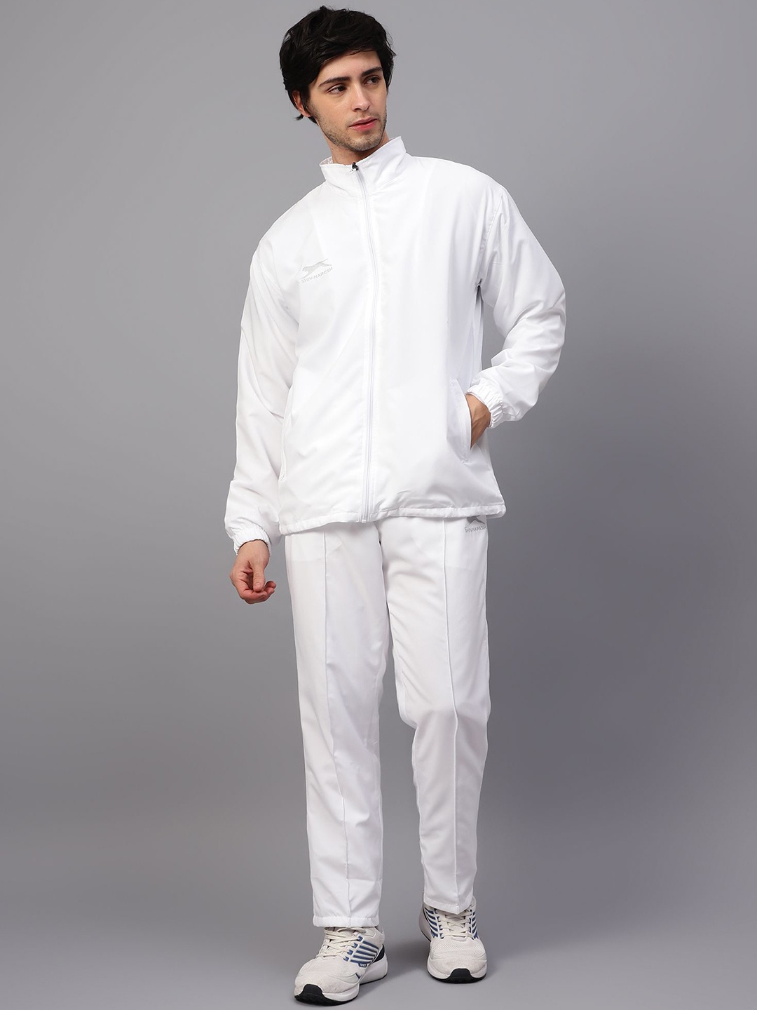 

Shiv Naresh Men Mid Rise Tracksuit, White