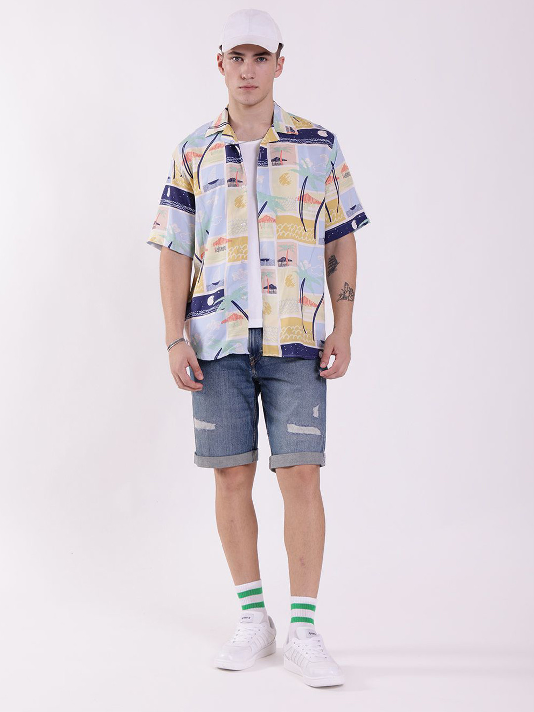 

RAYONBAY Men Relaxed Opaque Printed Casual Shirt, Multi