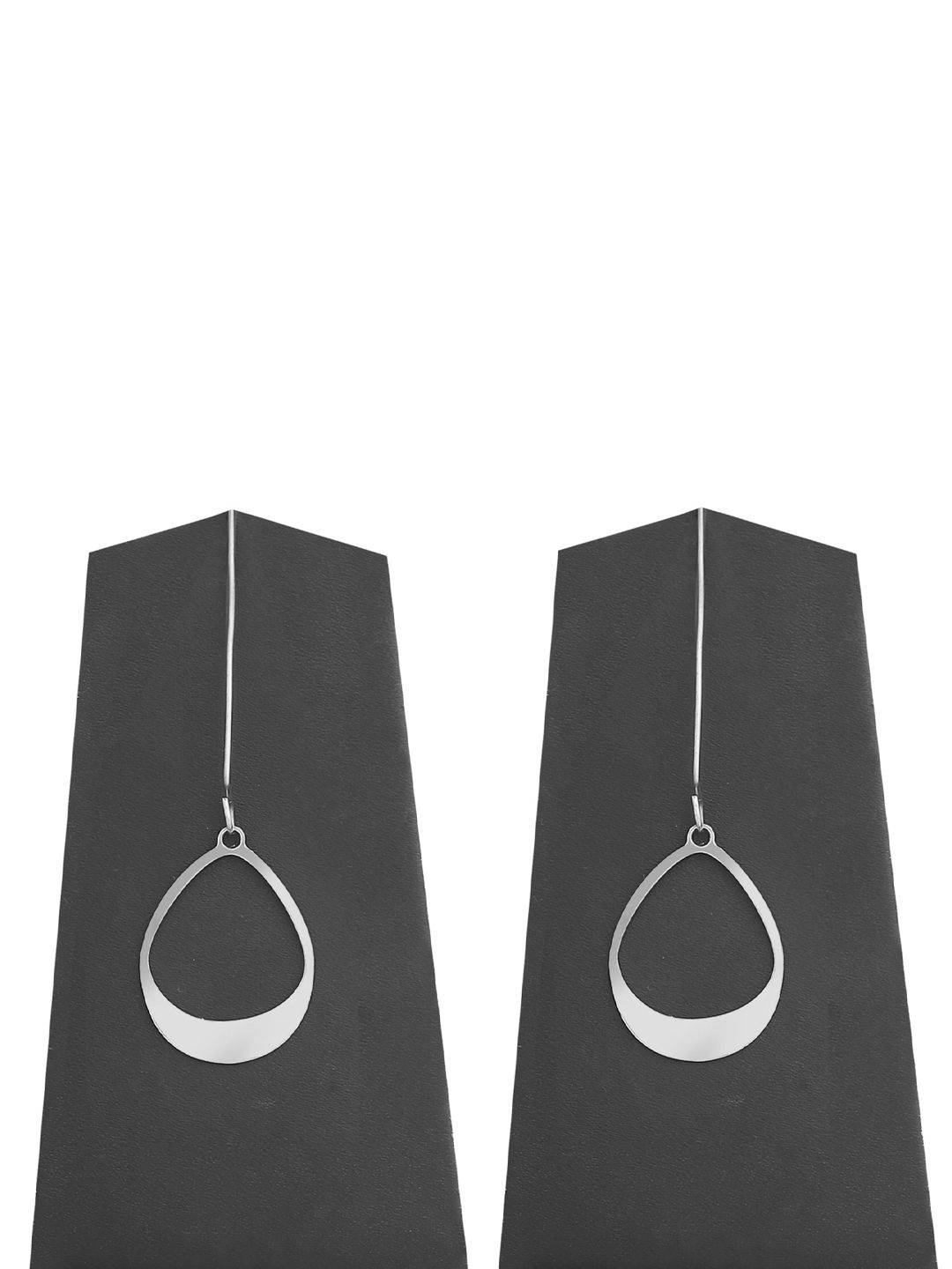 

Goldnera Geometric Drop Earrings, Silver