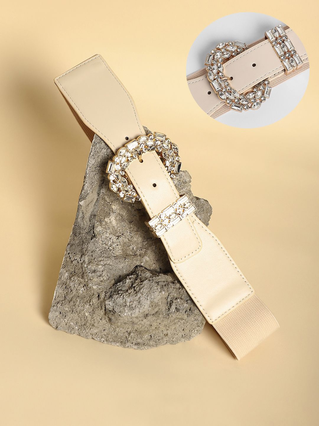 

HAUTE SAUCE by Campus Sutra Women Embellished Belt, White
