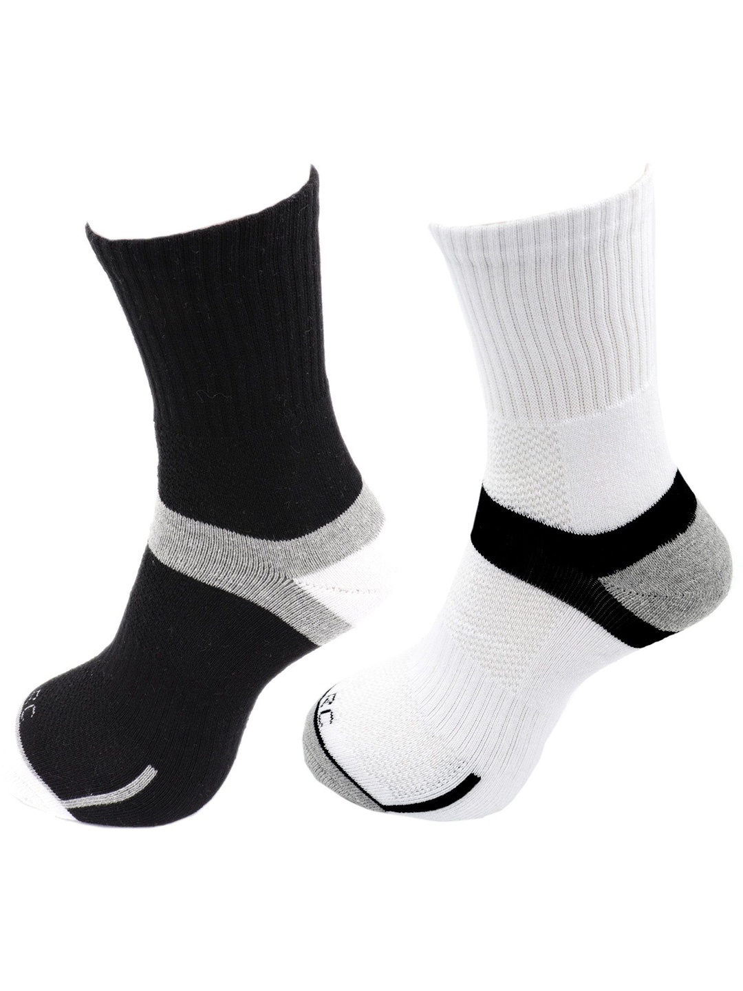 

RC. ROYAL CLASS Men Pack Of 2 Cotton Patterned Calf-Length Socks, Black