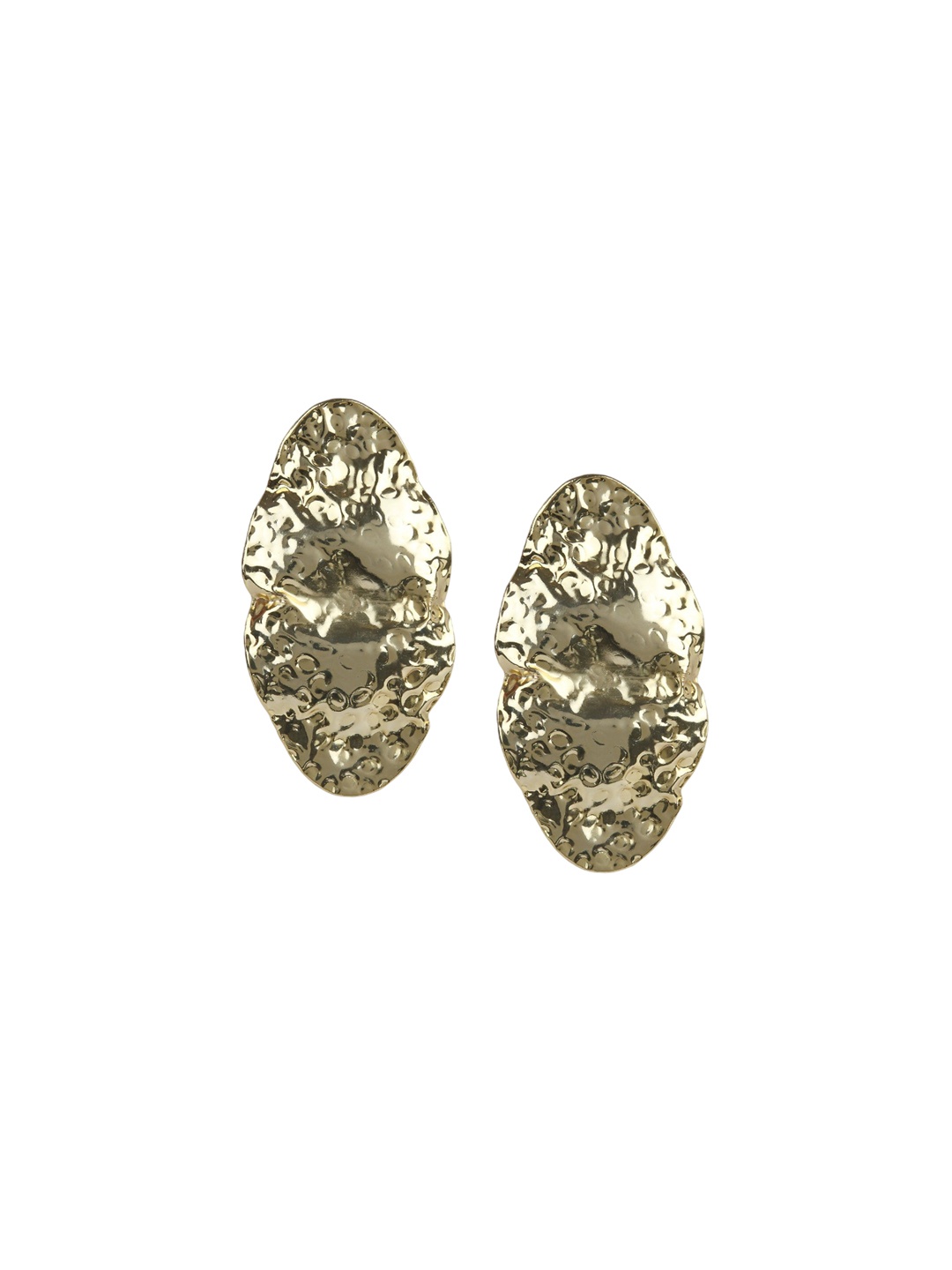 

VALLIYAN BY NITYA Contemporary Half Hoop Earrings, Gold