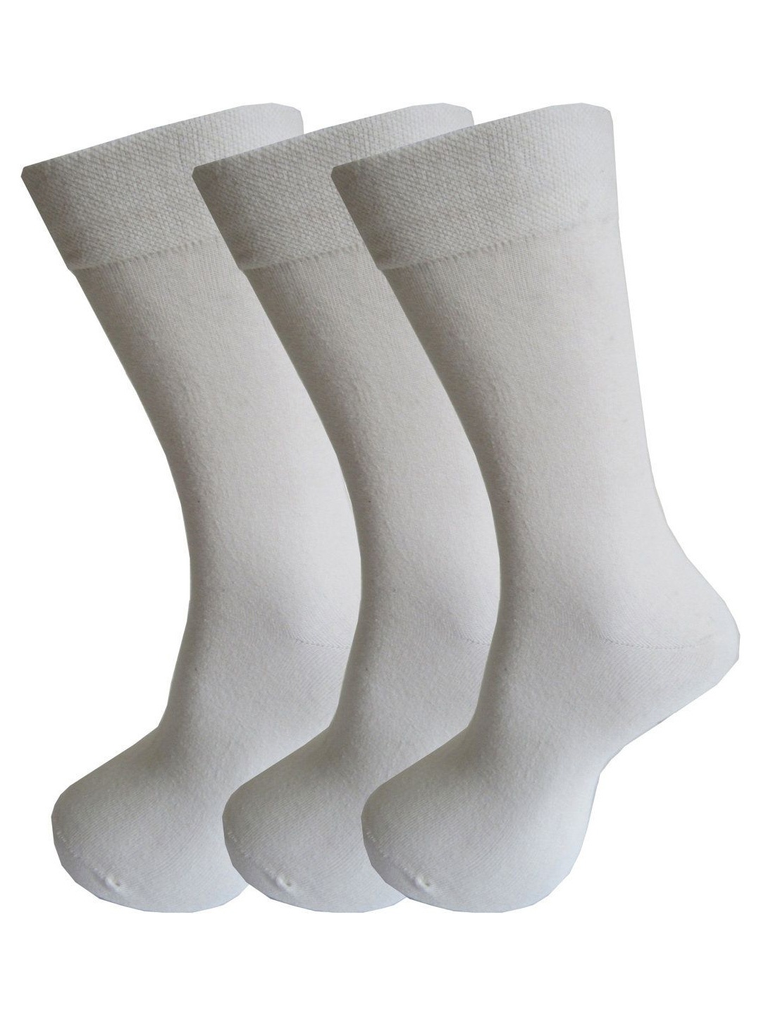 

RC. ROYAL CLASS Men Pack Of 3 Calf-Length Socks, White