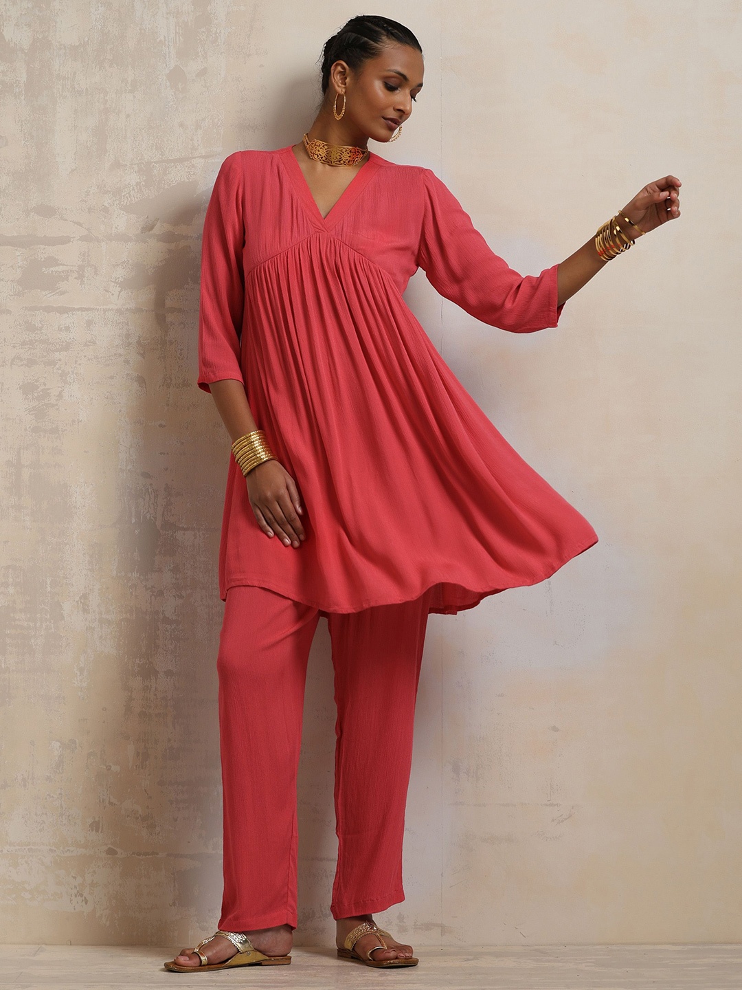 

trueBrowns Top With Trousers Co-Ords, Pink