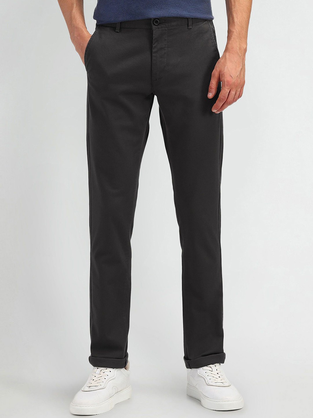 

Arrow Sport Men Urban Slim Slim Fit Trousers, Grey