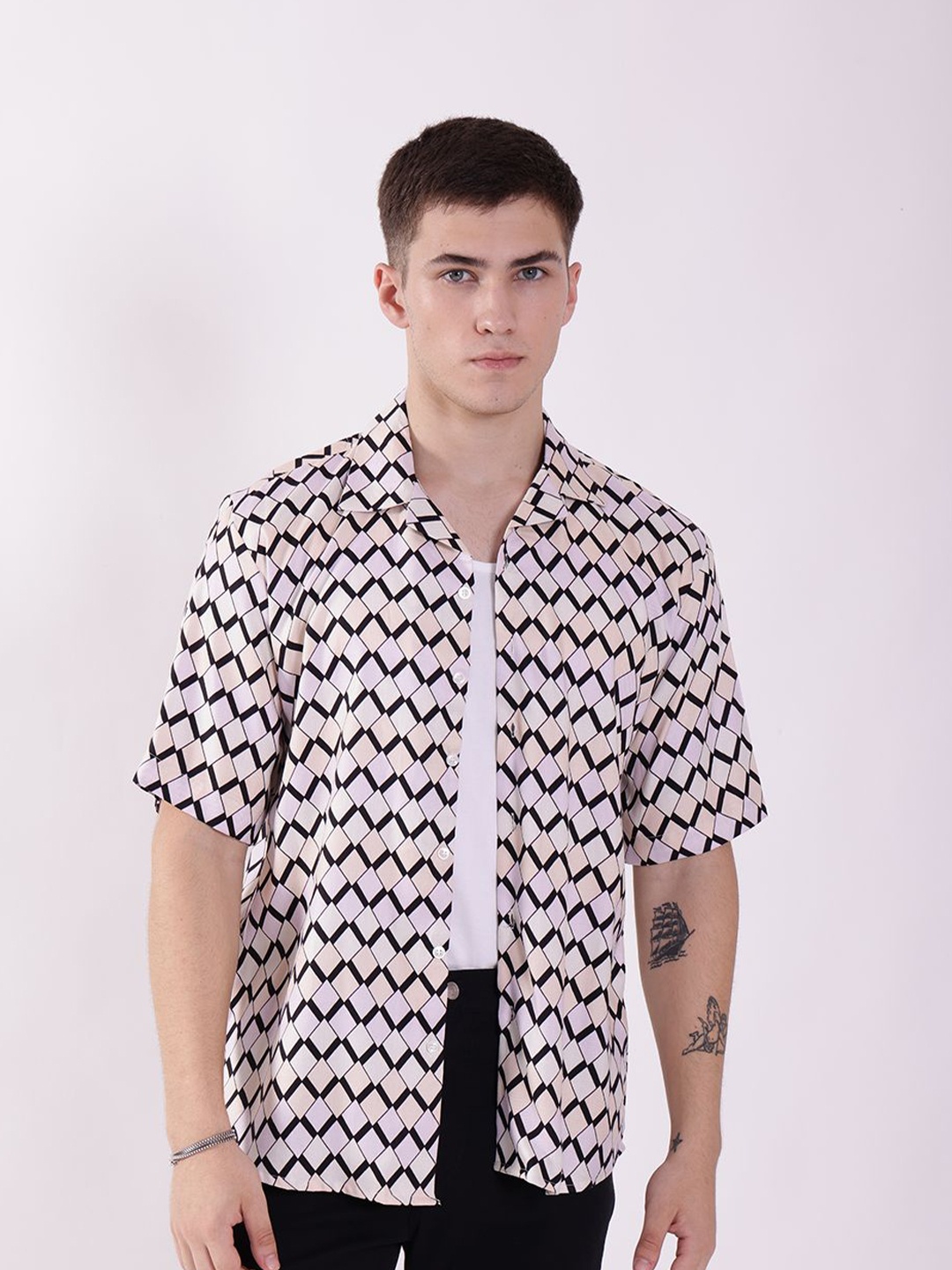 

RAYONBAY Men Relaxed Opaque Printed Casual Shirt, Multi