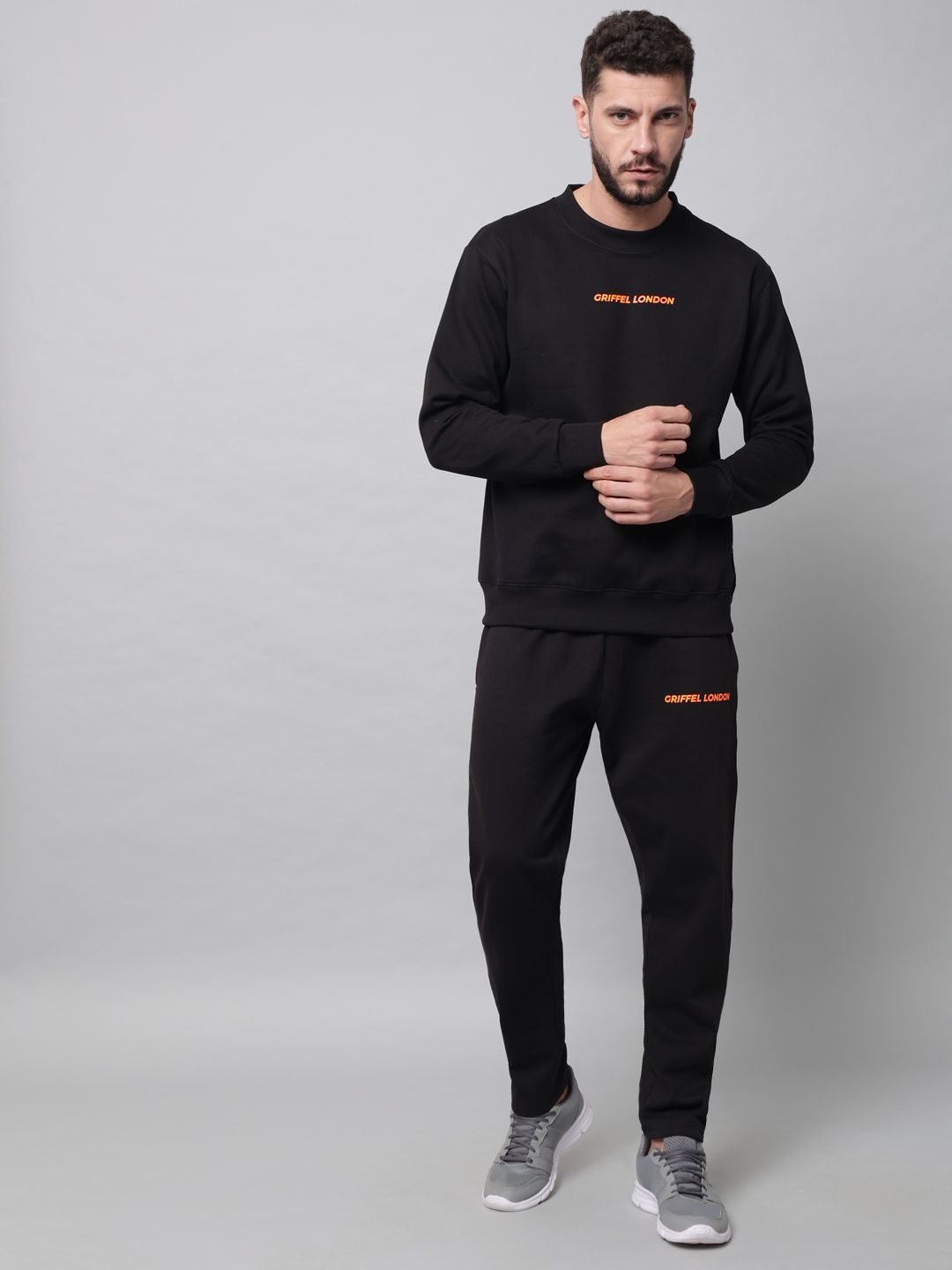 

GRIFFEL Round Neck Tracksuits, Black