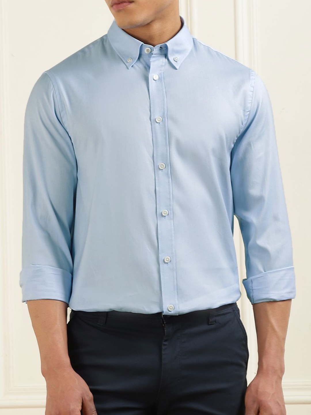 

Ted Baker Men Slim Fit Opaque Casual Shirt, Blue