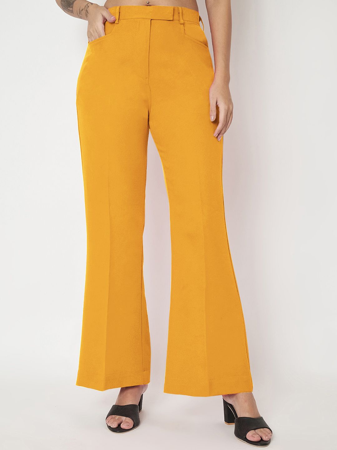 

BRINNS Women Smart Trousers, Mustard