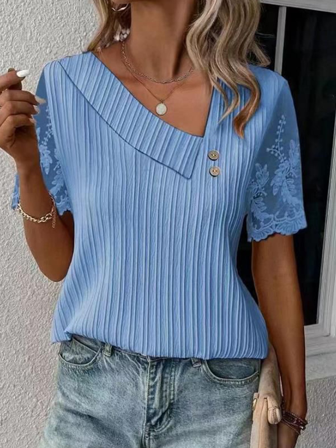 

StyleCast Shirt Style Top, Purple