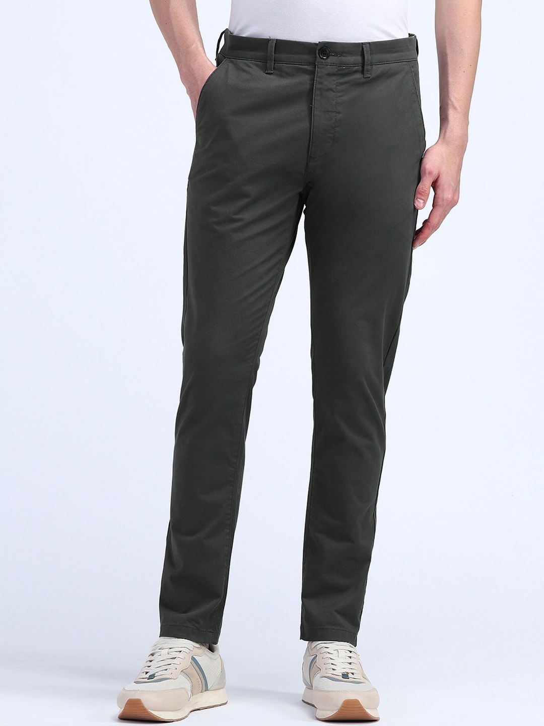 

Flying Machine Men Urban Slim Slim Fit Trousers, Grey