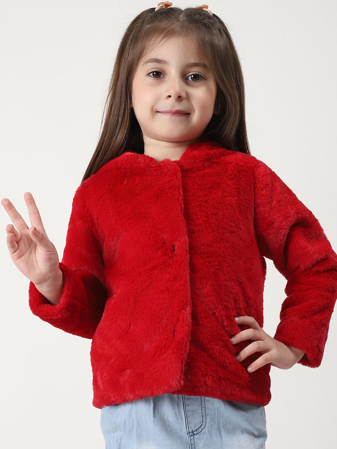 

HOUSE OF VEDAS Girls Lightweight Tailored Jacket, Red