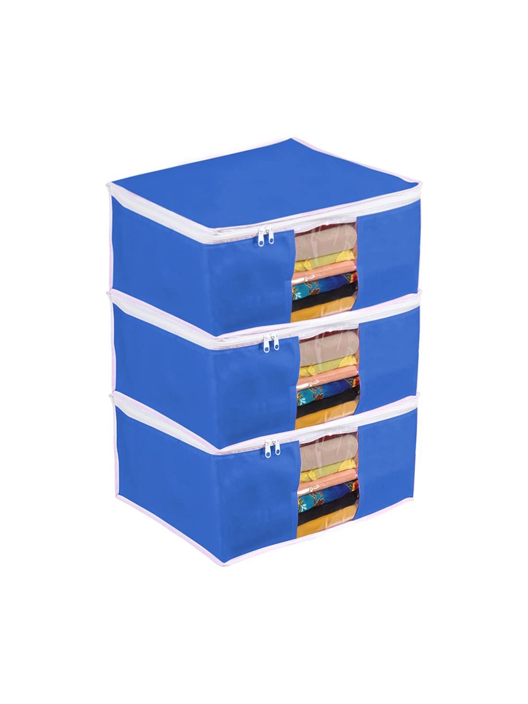 

prettykrafts Blue Set of 3 Regular Drawer Organiser Organisers