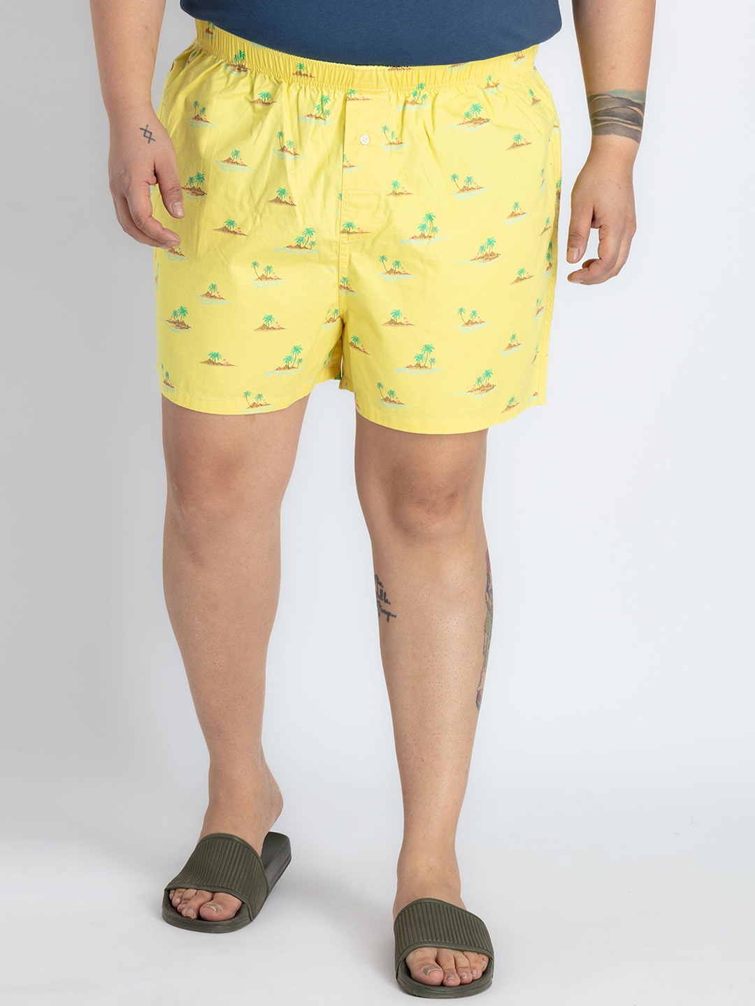 

UNSIZED Printed Pure Cotton Boxer USBX-224-BX003-Yellow
