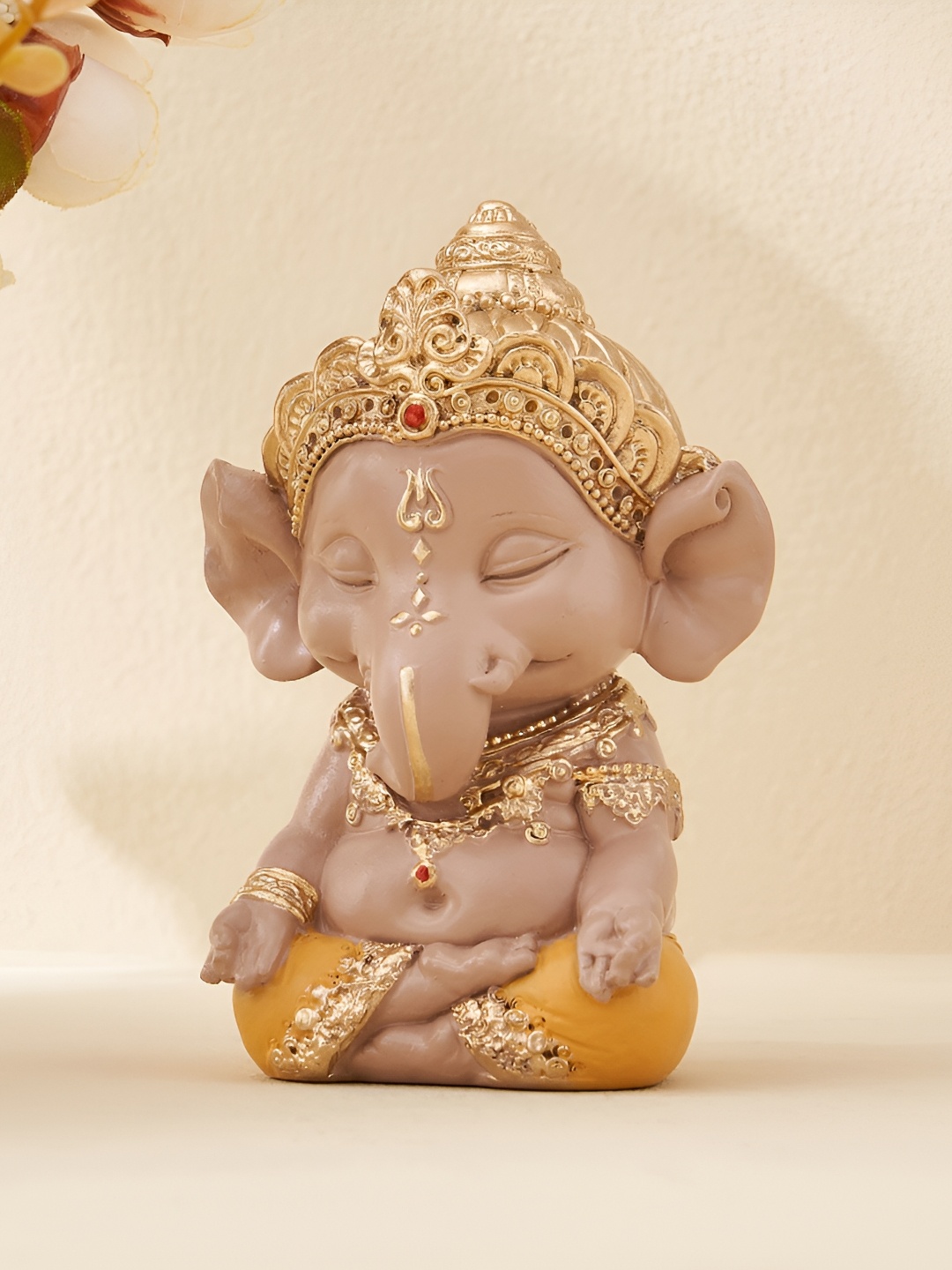 

Home Centre Corsica Gold-Toned & Beige Religious Idol Showpiece