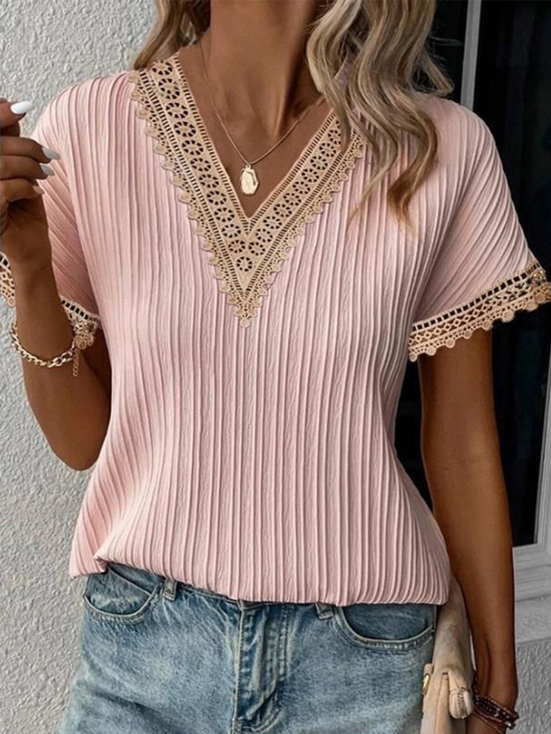 

StyleCast Shirt Style Top, Pink