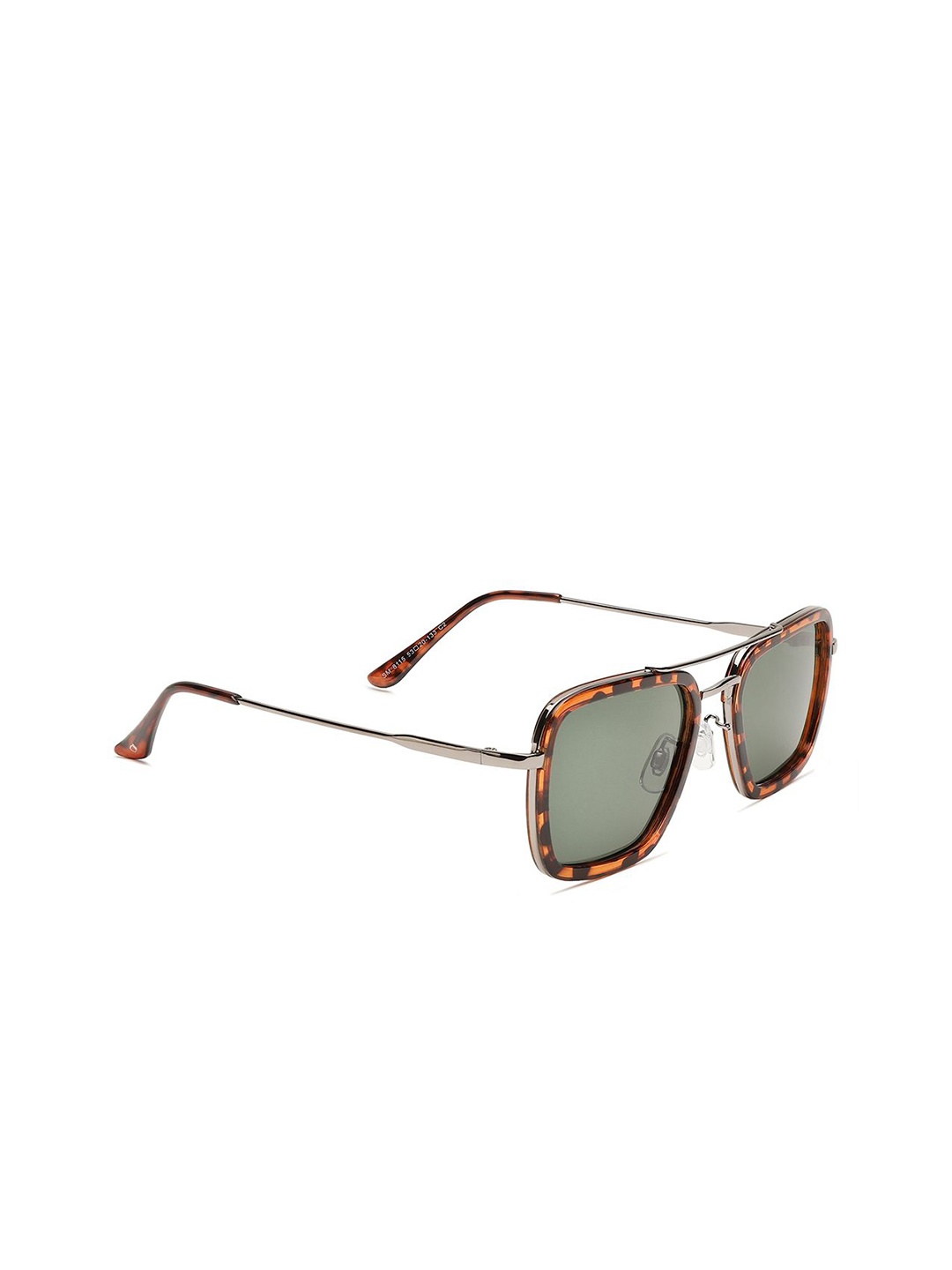 

Specsmakers Unisex Square Sunglasses SMFBRTGR53SPO8115, Green