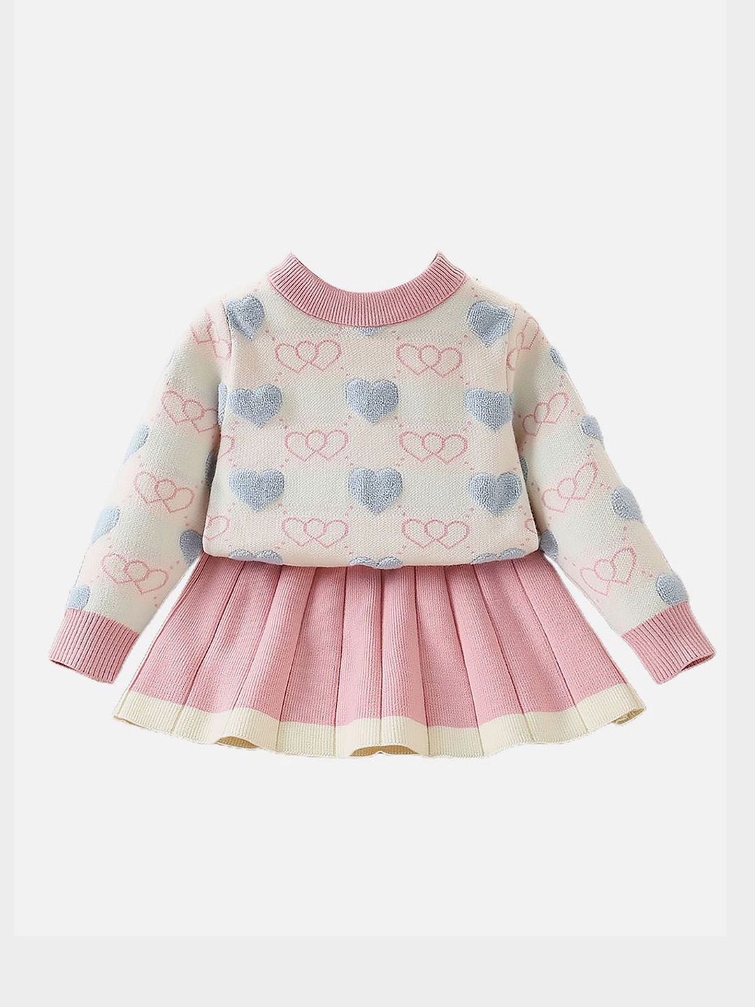 

Little Surprise Box LLP Girls Top with Skirt, Pink