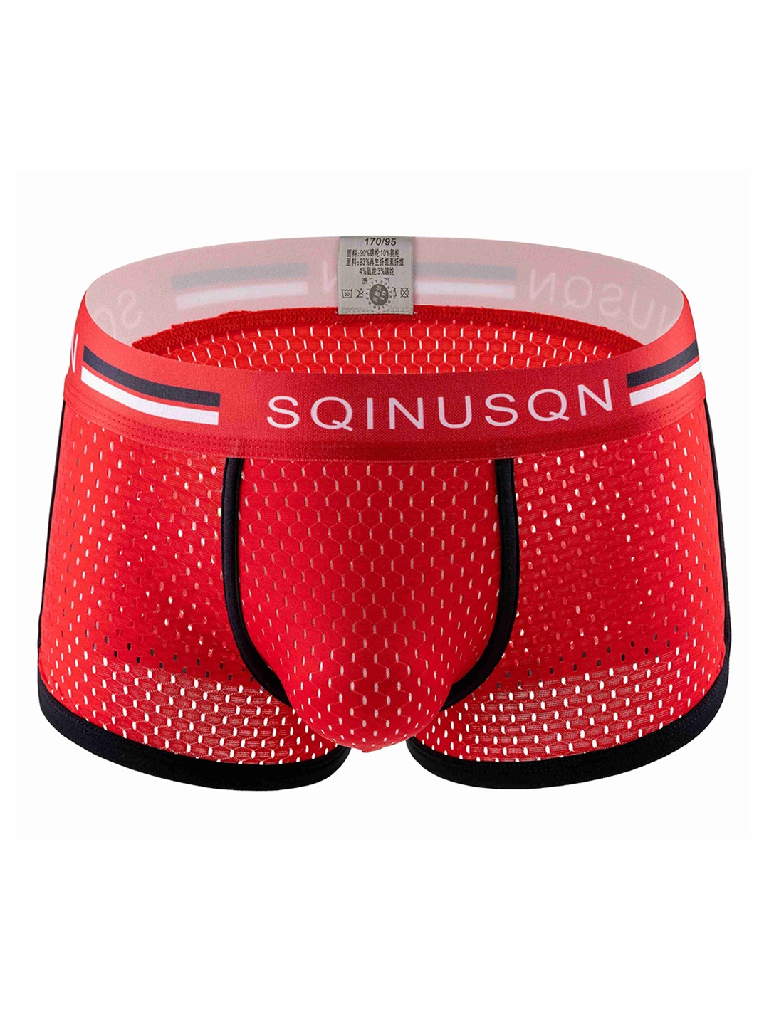 

PANTEAZY Men Self Design Basic Briefs ROSE-SM02-CONP-BR-M-R, Red