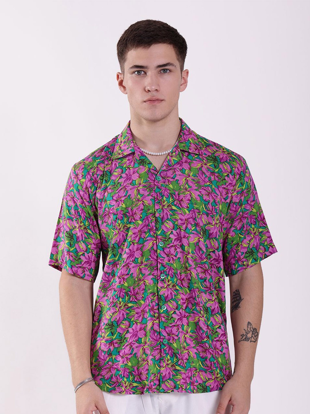 

RAYONBAY Men Relaxed Floral Opaque Printed Casual Shirt, Multi