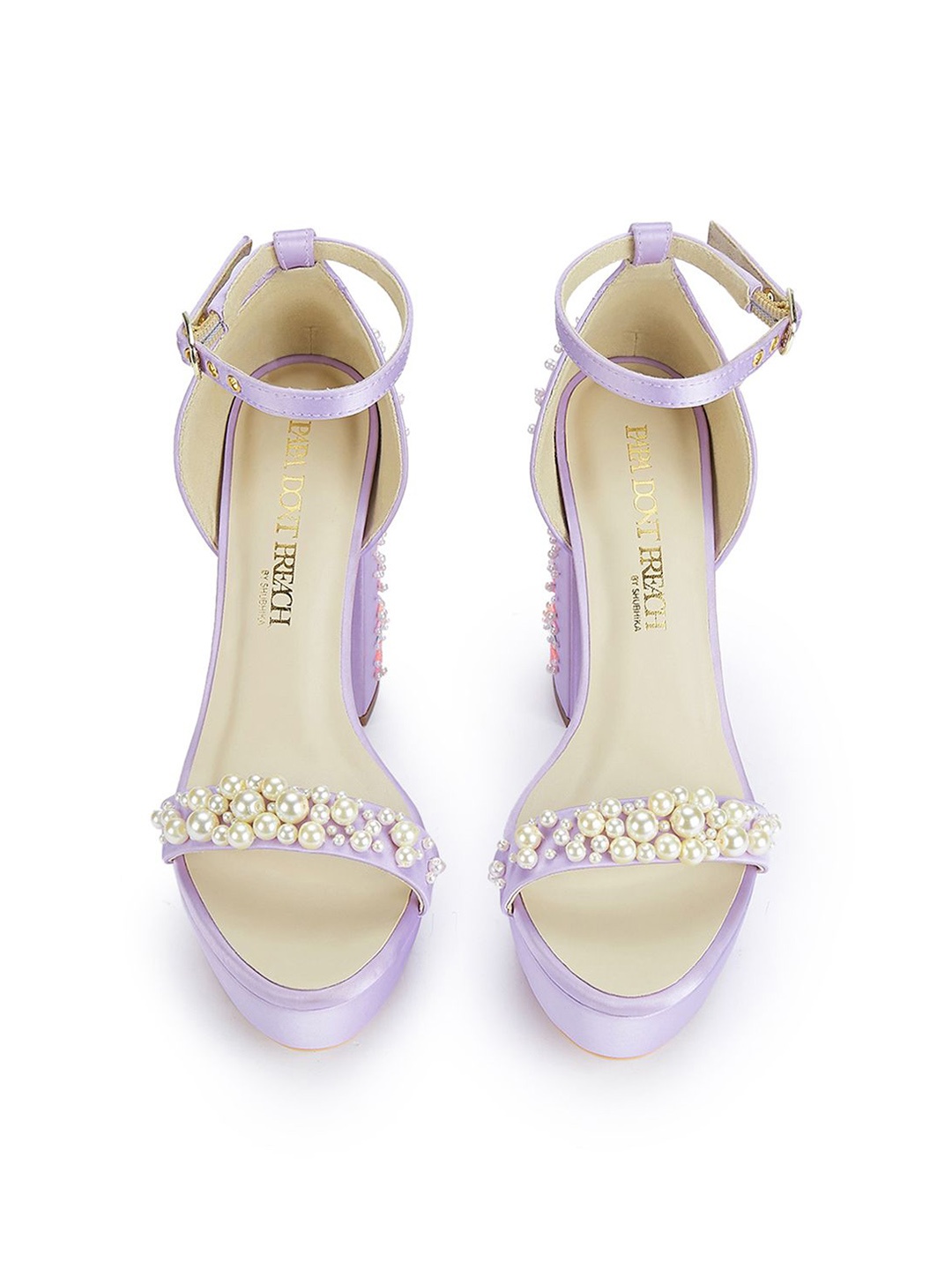 

Papa Don't Preach Stiletto Sandals, Purple