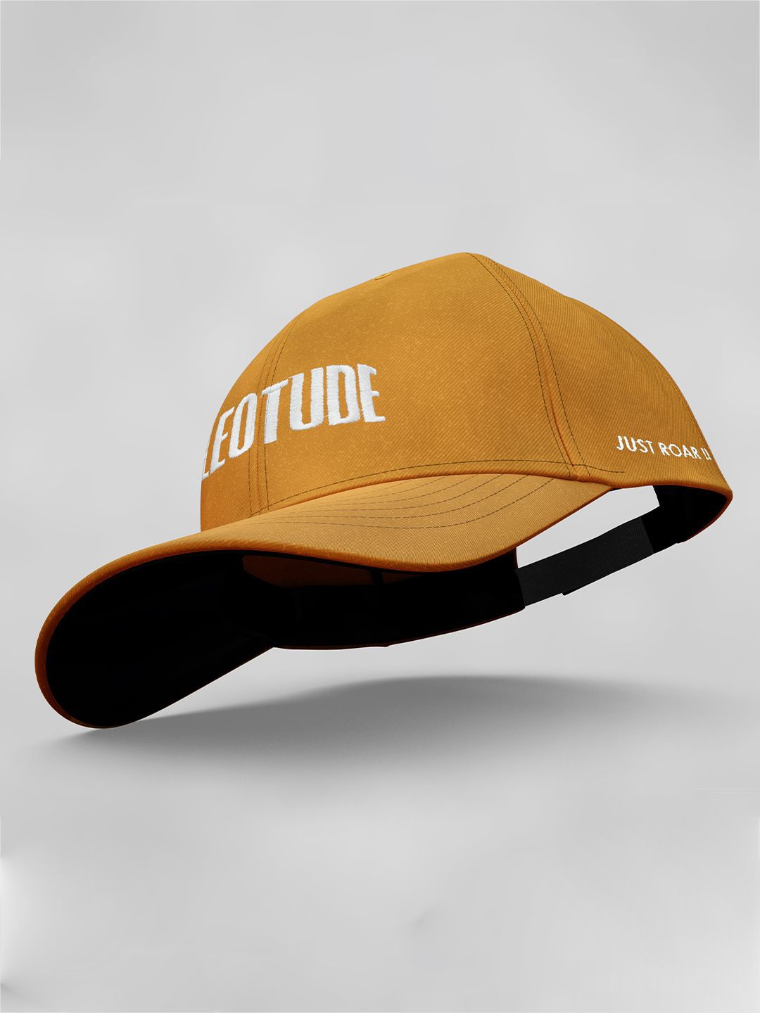 

Leotude Men Embroidered Baseball Cap, Mustard