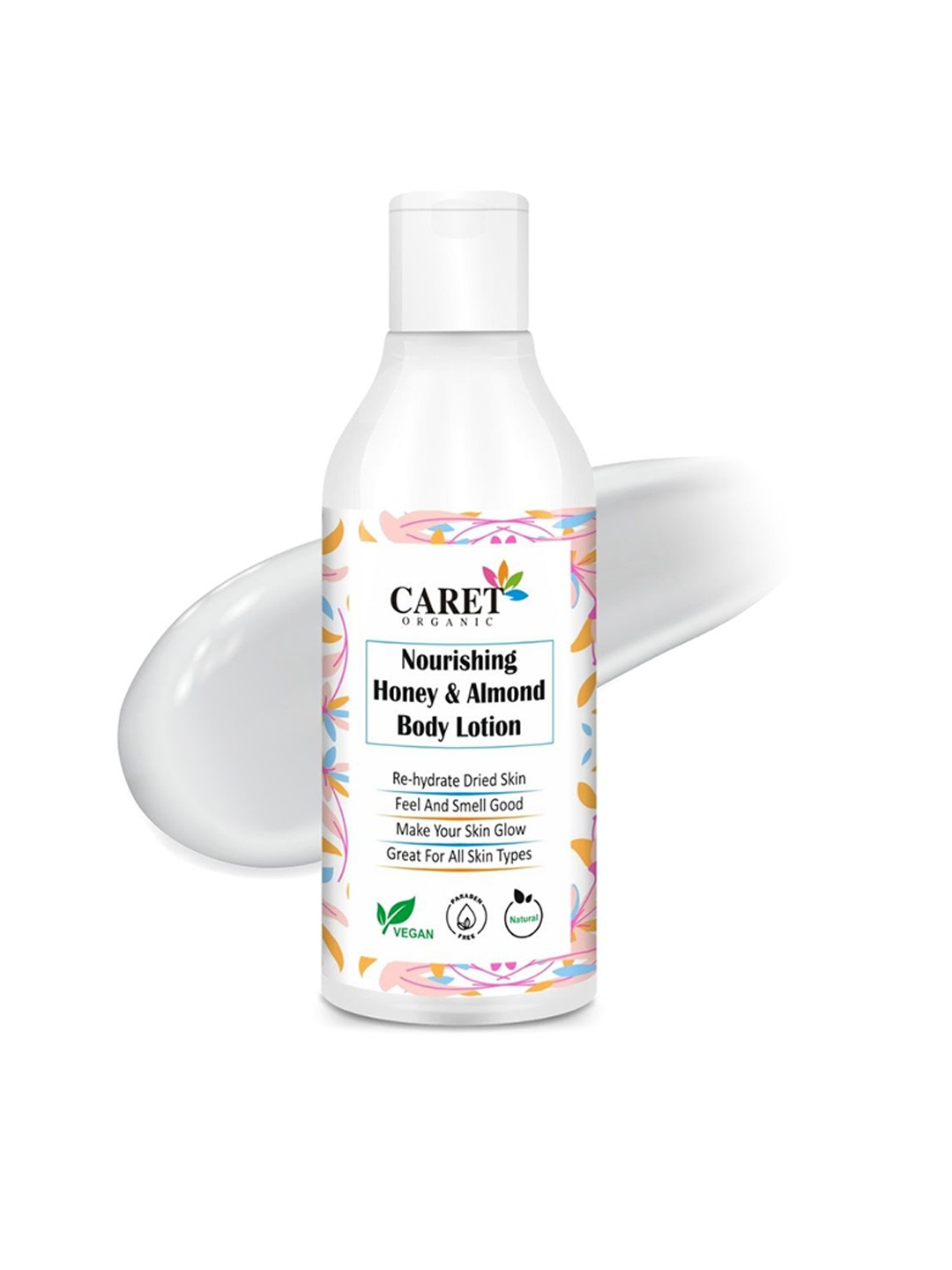 

CARET ORGANIC Set Of 3 Honey Almond Body Lotion & Total Moisture Body Lotion 200 ml, White