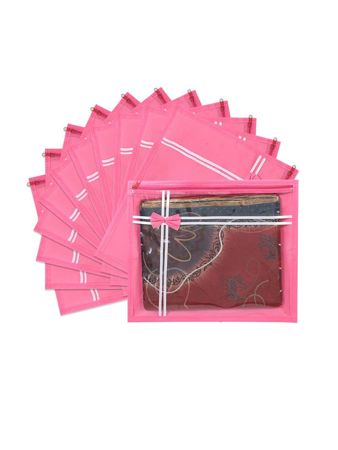 

prettykrafts Pink Set of 6 Regular Drawer Organiser Organisers