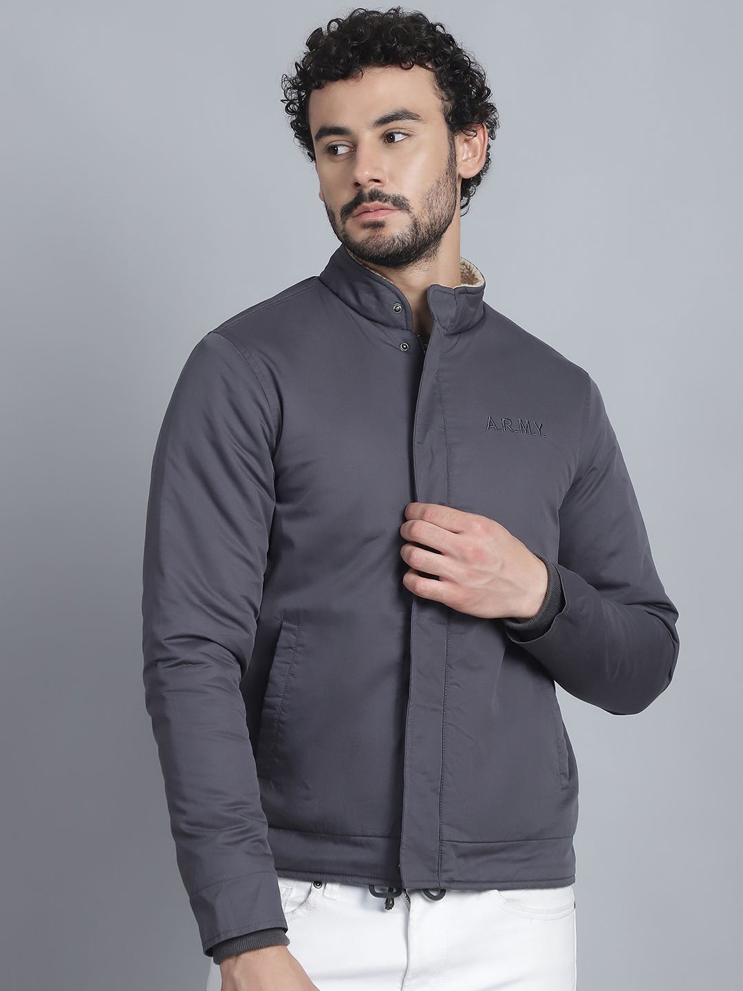 

HOUSE OF VEDAS Men Lightweight Tailored Jacket, Grey