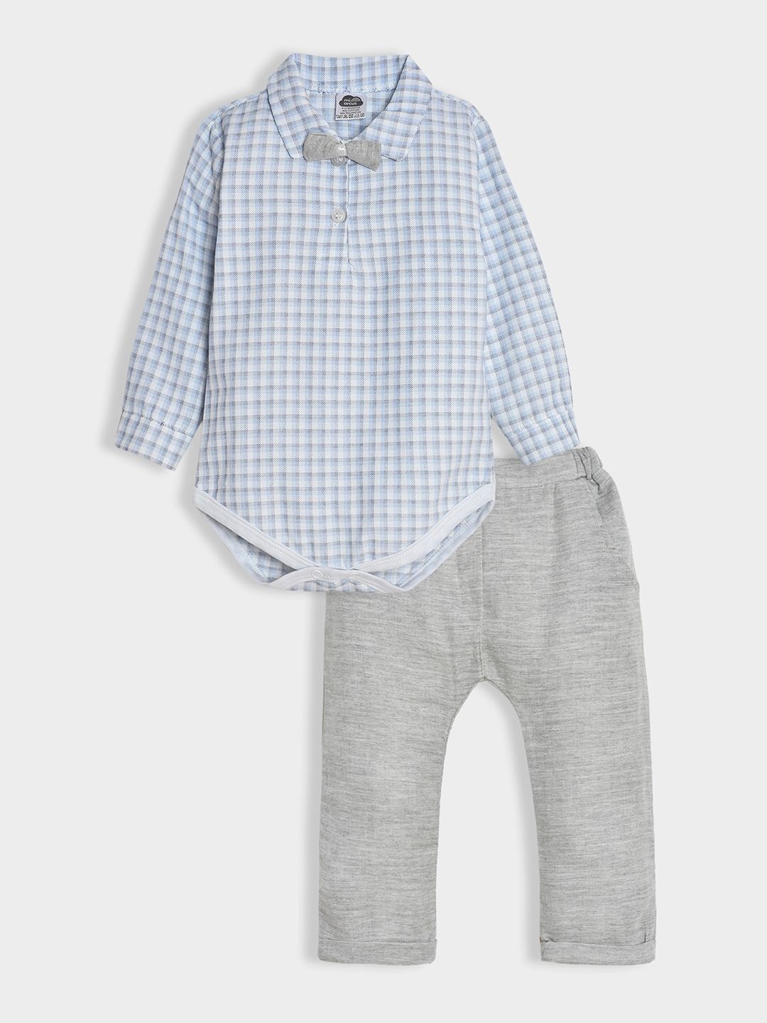 

MiArcus Boys Checked Shirt with Trousers, Blue