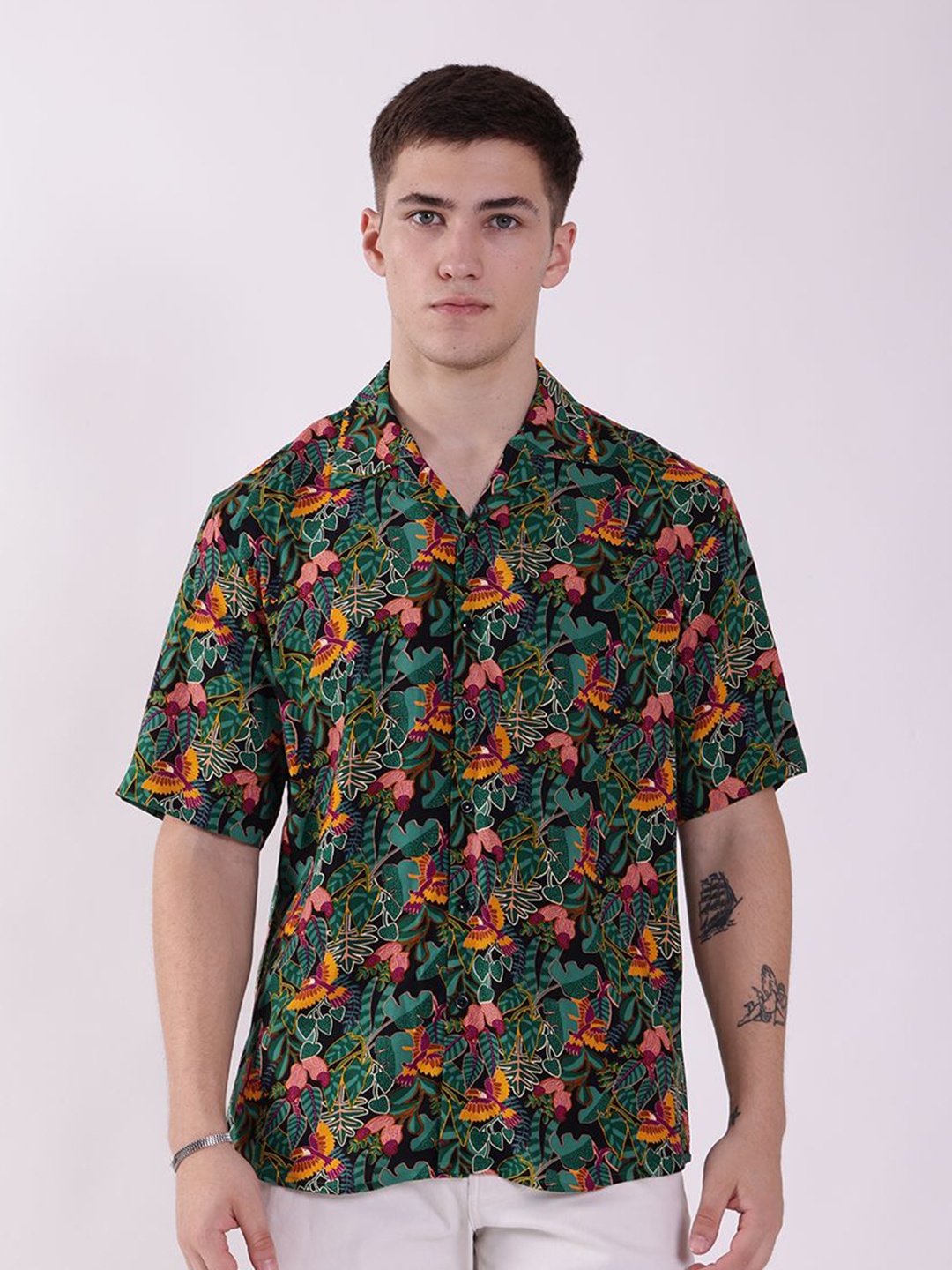 

RAYONBAY Men Relaxed Floral Opaque Printed Casual Shirt, Multi