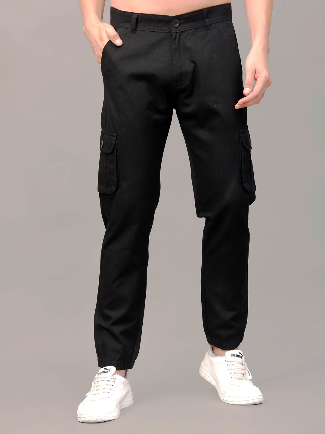 

ZAYSH Men Slim Fit Mid-Rise Stretchable Jeans, Black