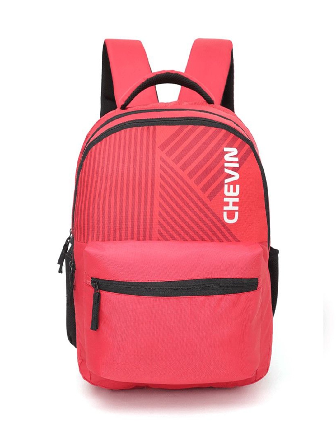 

CHEVIN Unisex Geometric Printed Backpack, Red