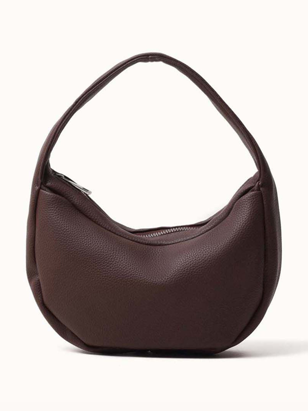 

CARRY CITY Women Half Moon Handheld Bag, Coffee brown