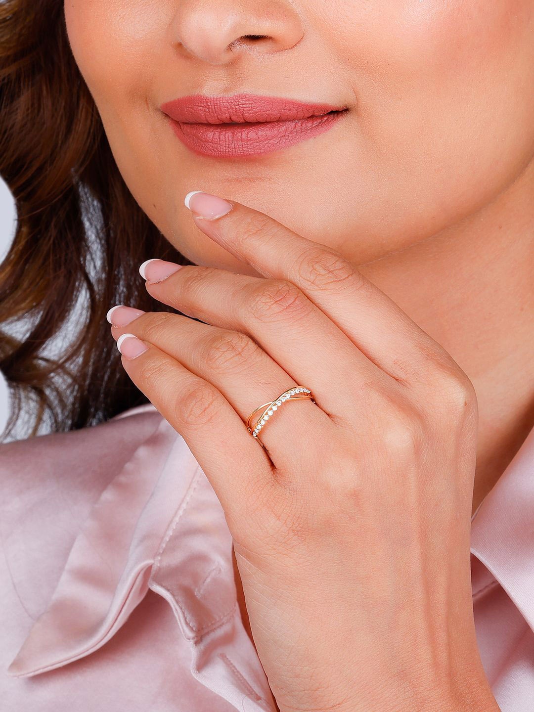 

GIVA 14KT Gold Finger Ring