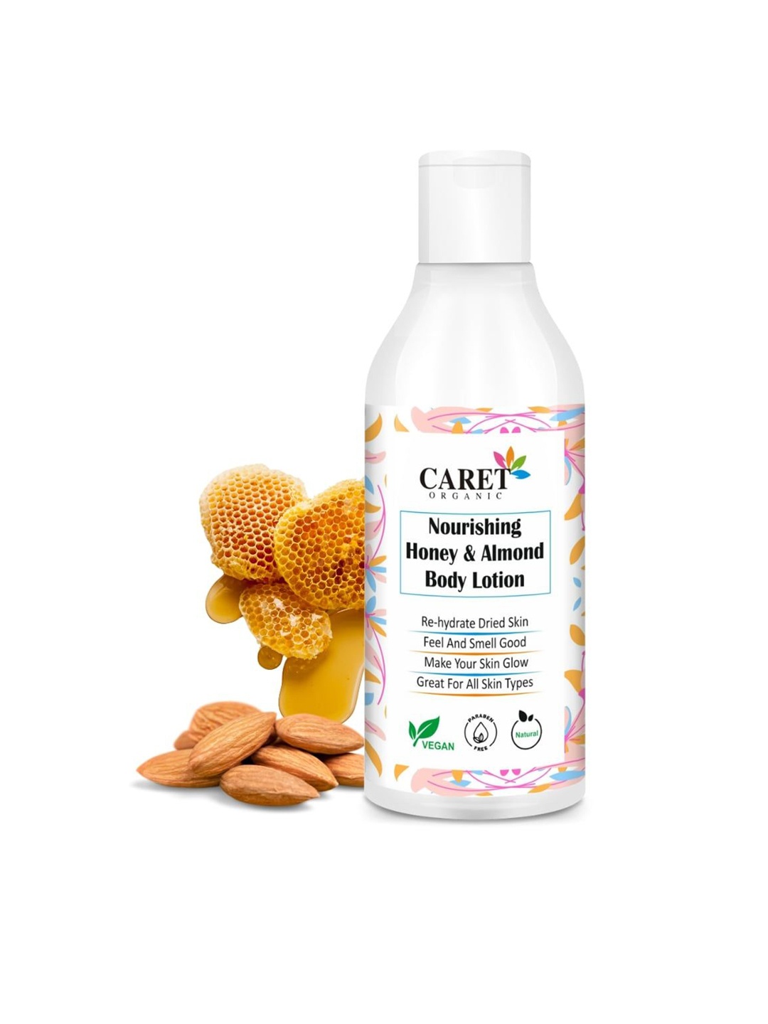 

CARET ORGANIC Set Of 3 Nourishing Honey & Almond Body Lotion - 250 ml each, White