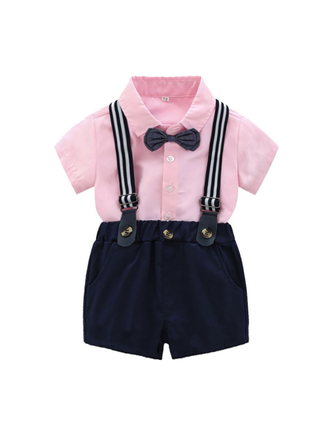 

JC SPARKLE Boys Short Sleeves Shirt With Shorts, Pink