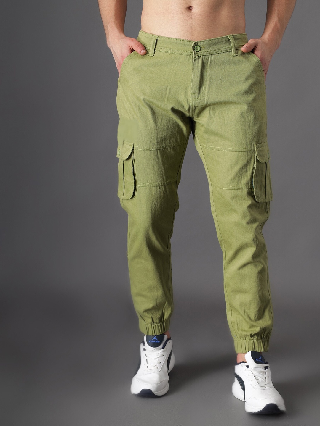 

ZAYSH Men RegularFit Mid-Rise Stretchable Jeans, Green
