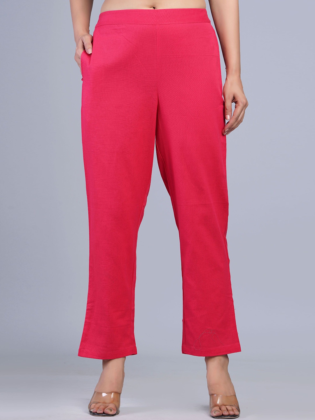 

BAESD Women Regular Fit Trousers, Fuchsia