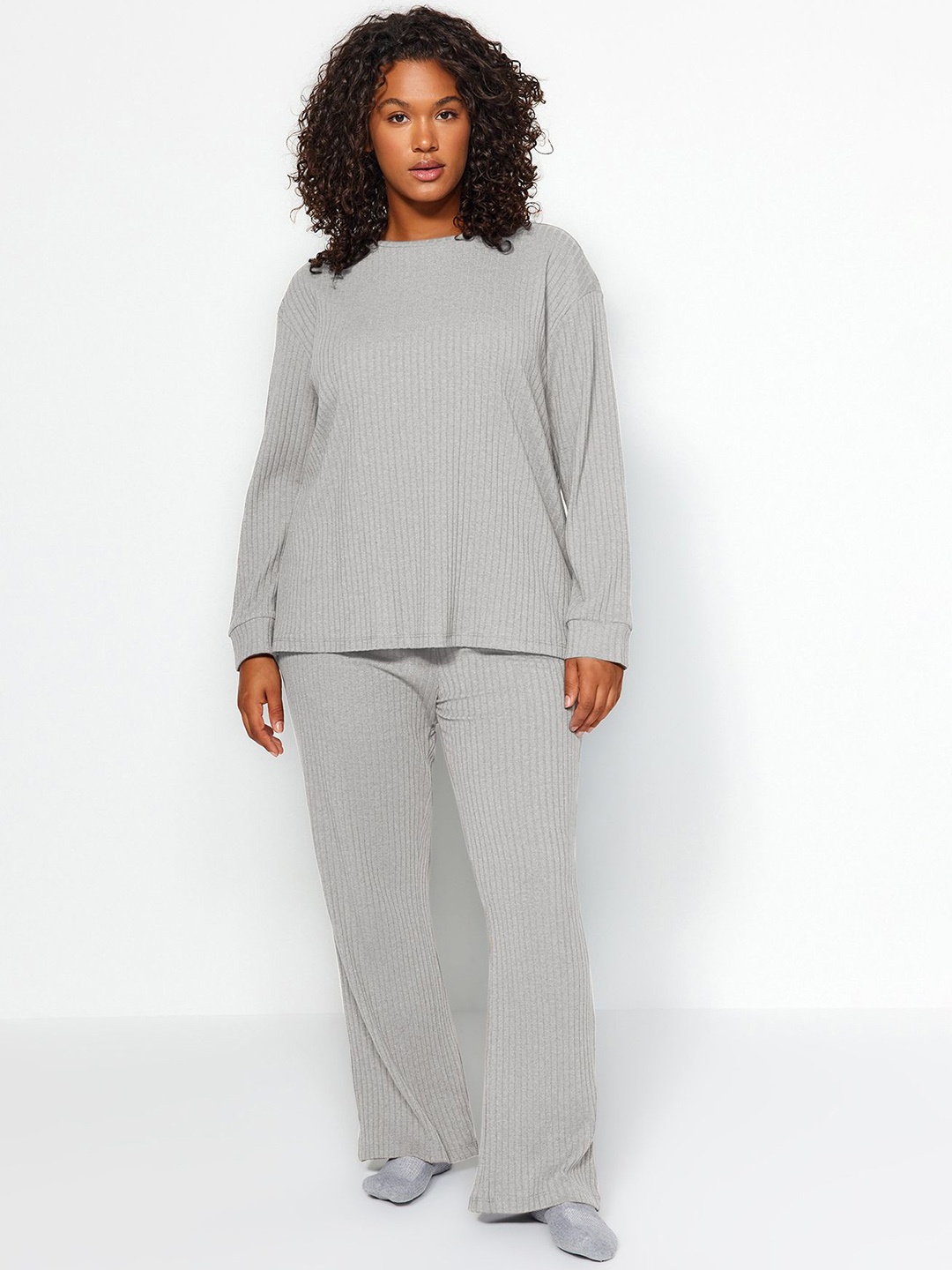 

Trendyol Top With Trousers Co-Ords, Grey