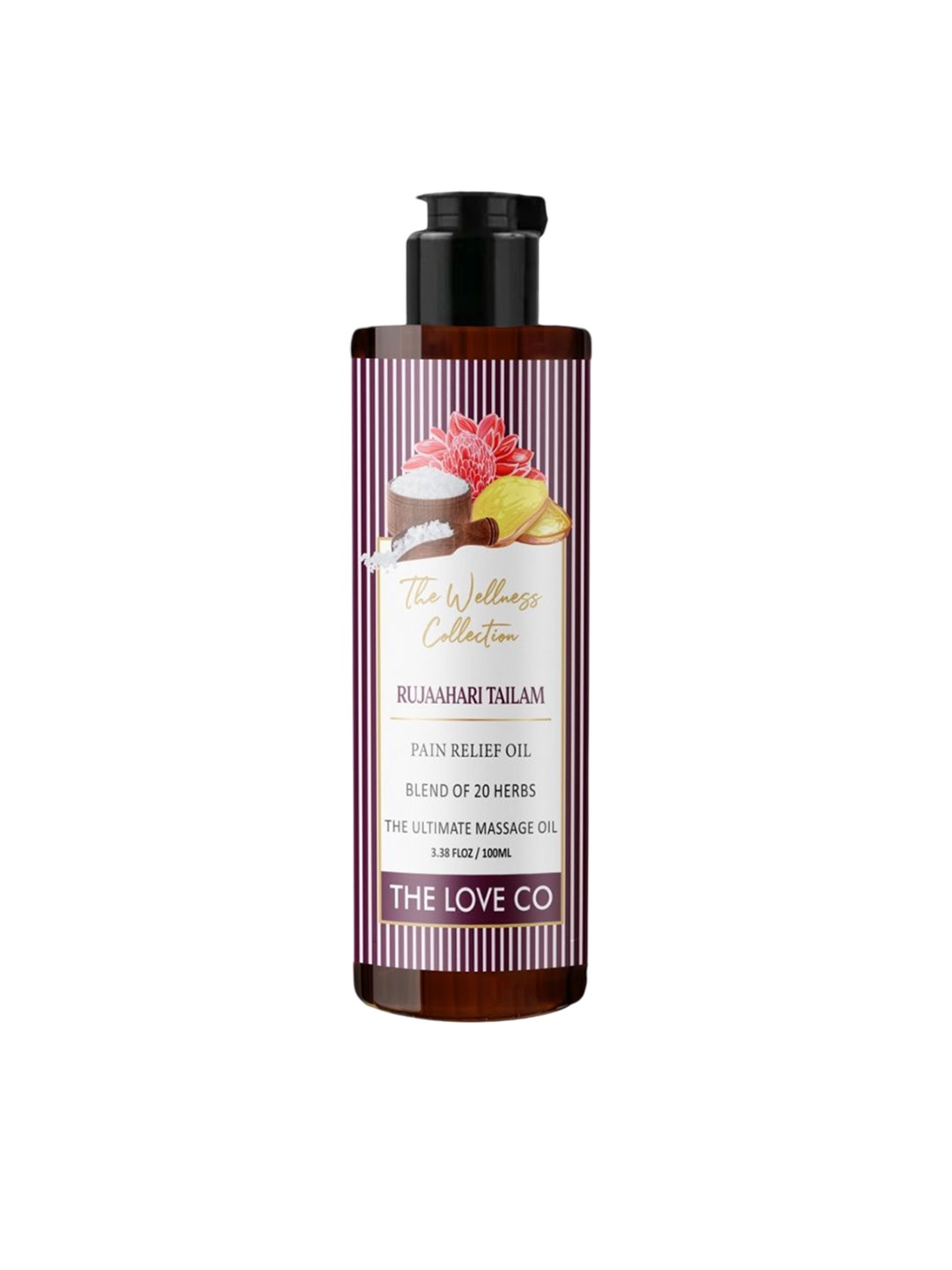 

The Love Co Rujaahari Tailam Pain Relief Oil With Blend of 20 Herbs - 100 ml, White