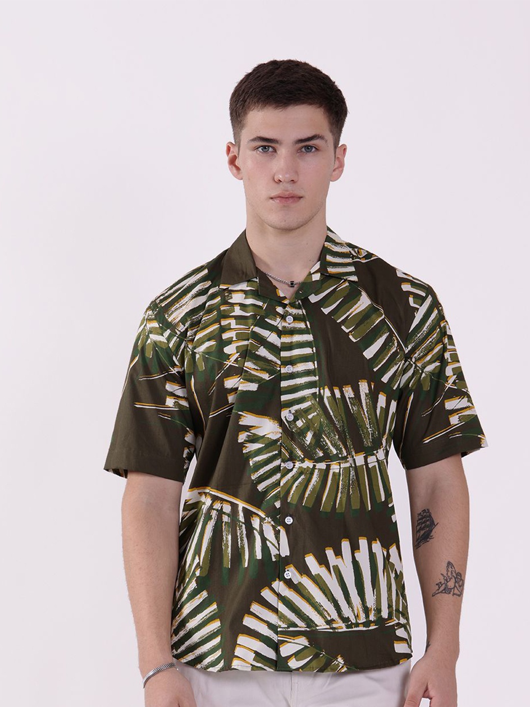 

RAYONBAY Men Relaxed Opaque Printed Casual Shirt, Multi