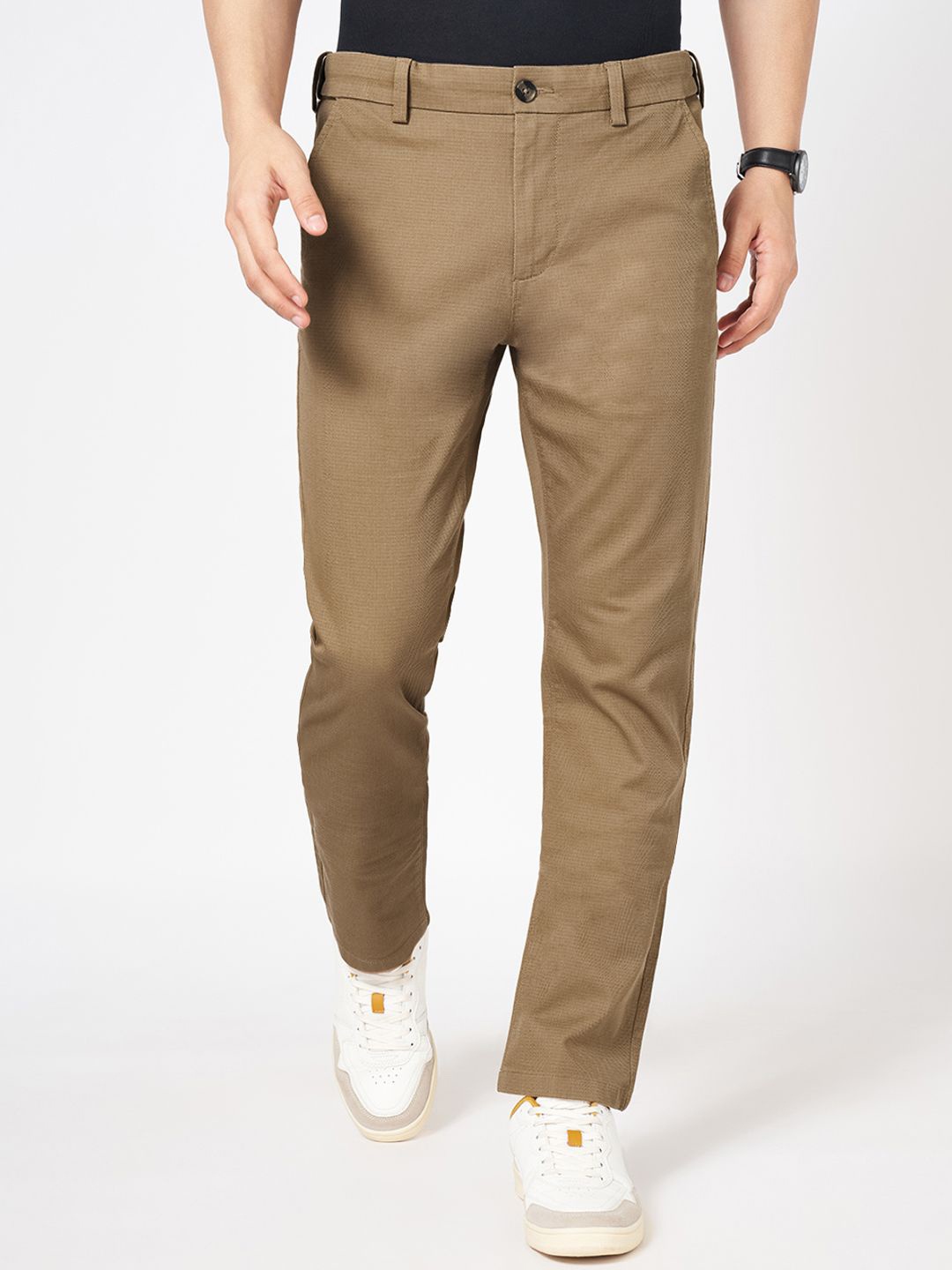 

BYFORD by Pantaloons Men Chinos Trousers, Beige