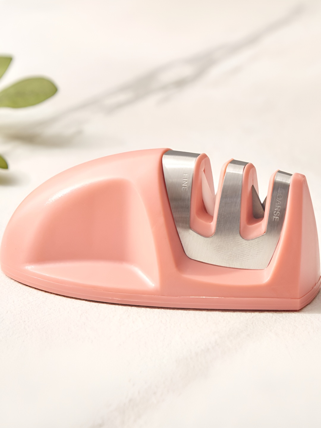 

Home Centre Rosemary Peach-Coloured Stainless Steel Knife Sharpener